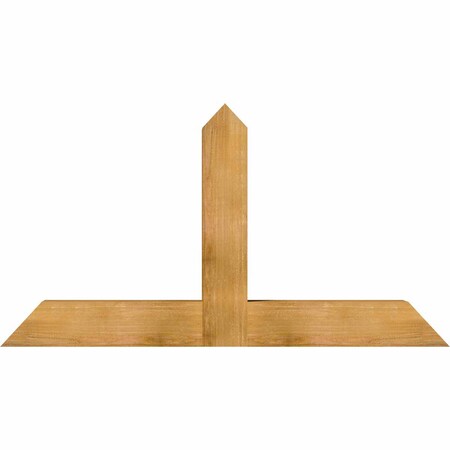 Ekena Millwork Portland Rough Sawn Timber Gable Bracket, Western Red Cedar, 60"W x 32"H x 6"D x 6"F, 13/12 Pitch GBW060X32X0606POR00RWR